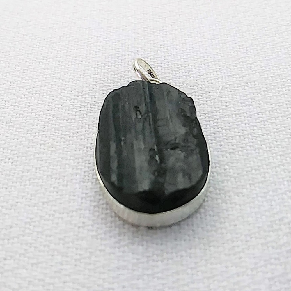 Black Tourmaline Gemstone Pendant